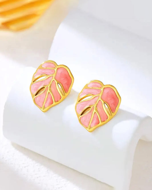 Modern Minimalist Leaf Earrings