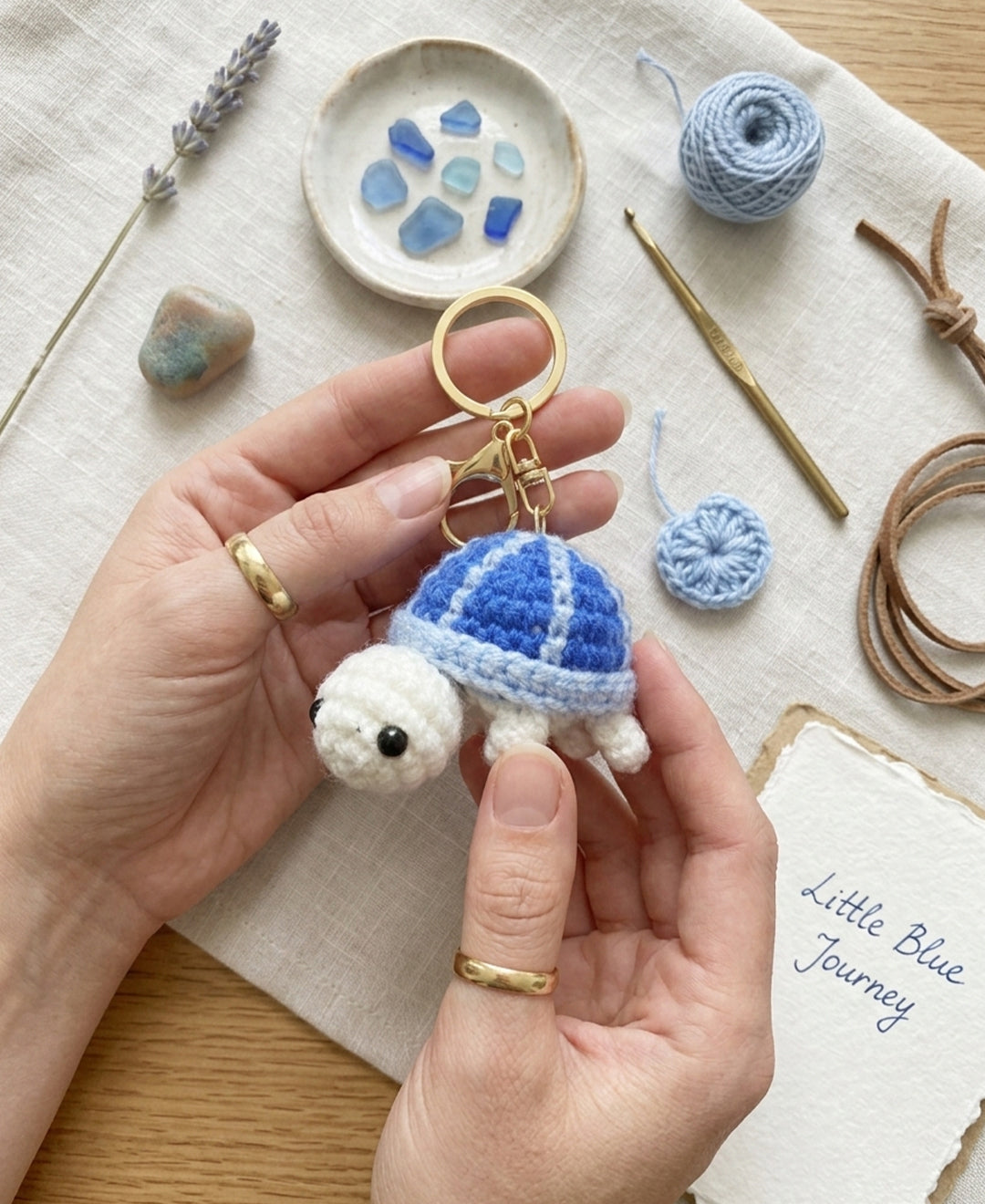 Crochet Turtle Keychain