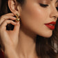 Gold Plated Anti Tarnish Double Heart Drop Earrings